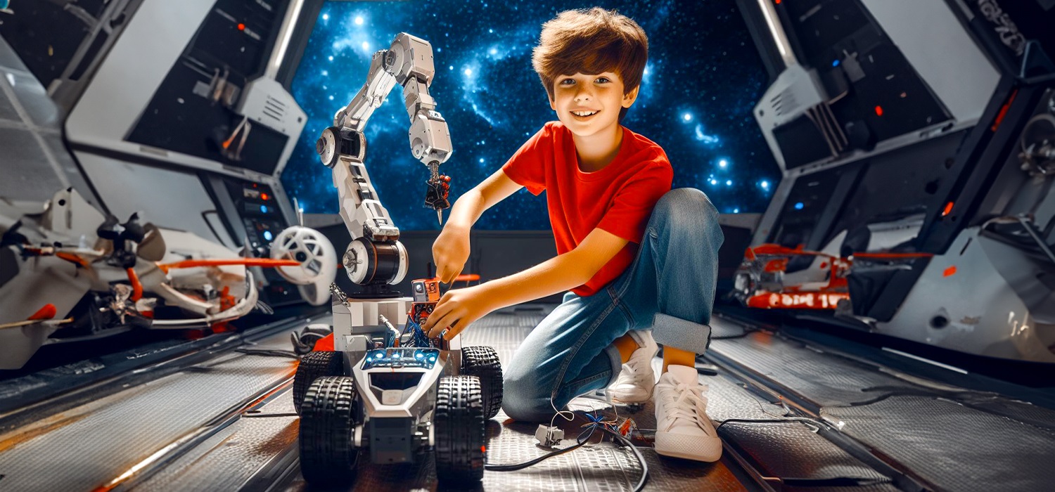 integem course Intro to Robotics Design & AR Coding for Young