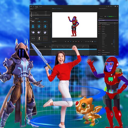 Advanced 3D Holographic AR Design+Adobe character Animator for Highschoolers (3-week)