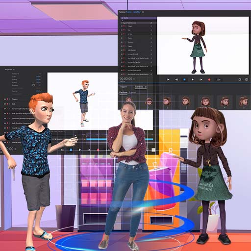 Interactive AR Animation+Adobe Character Animator for Highschoolers (2-week)