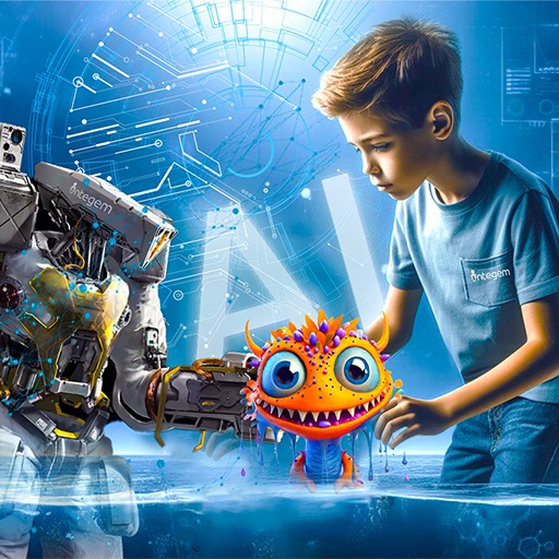 AI Robotics Engineering with AR Coding for Teen