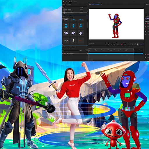 Advanced 3D Holographic AR Animation + Adobe Character Animator for High Schoolers