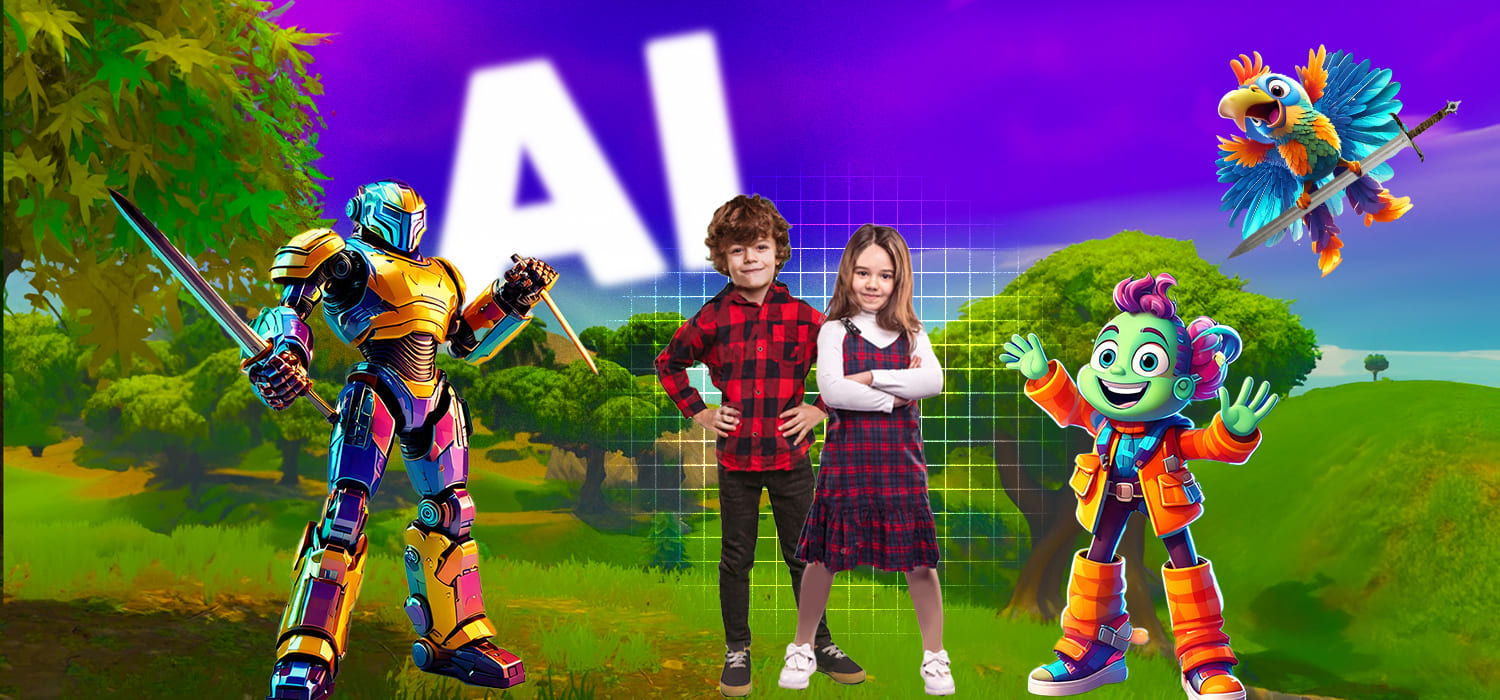 integem course AI+3D AR Game Design with Coding for Young