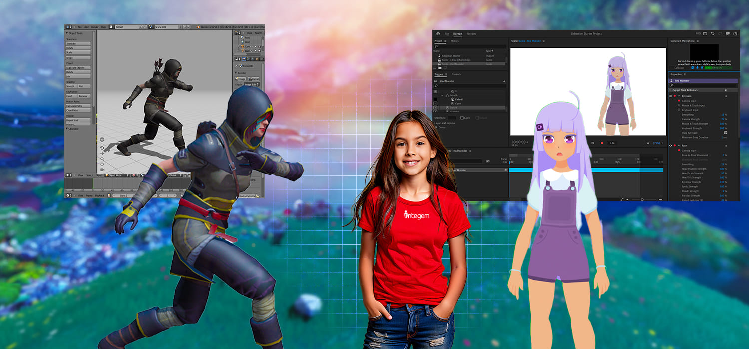 integem course Interactive 2D & 3D AR Animation with Adobe for Teen