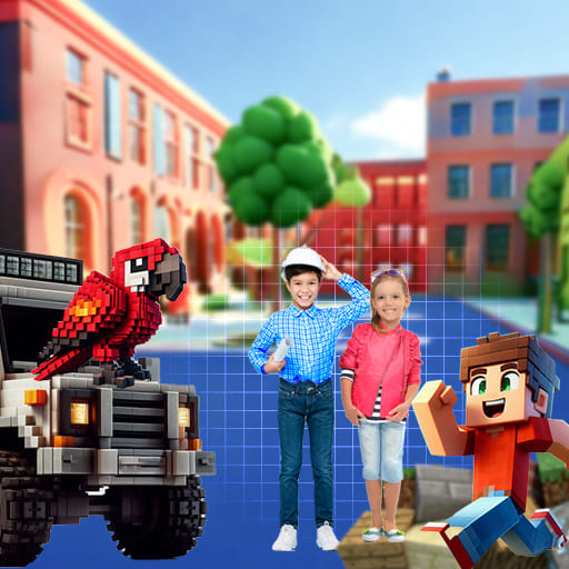 Interactive AR Game Design with Coding for Junior