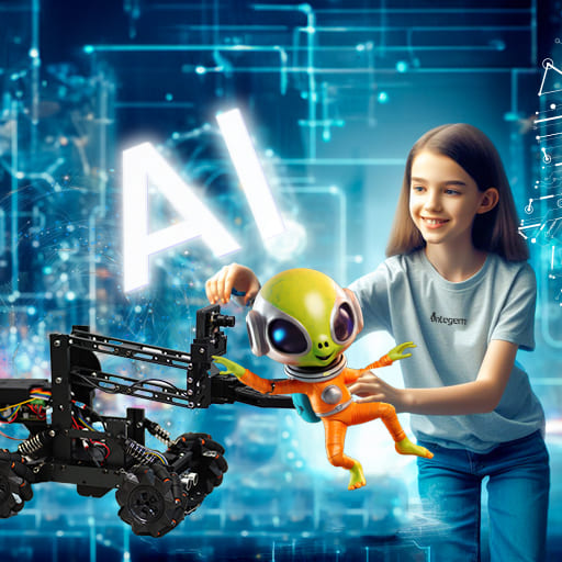 AI Robotics Engineering with AR Coding for High Schoolers