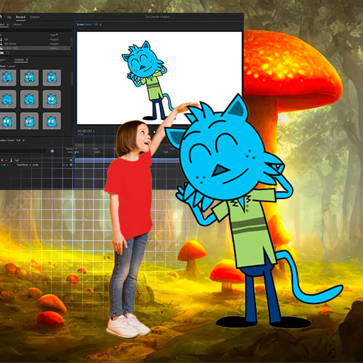 Interactive AR Animation with Adobe Character Animator for Junior