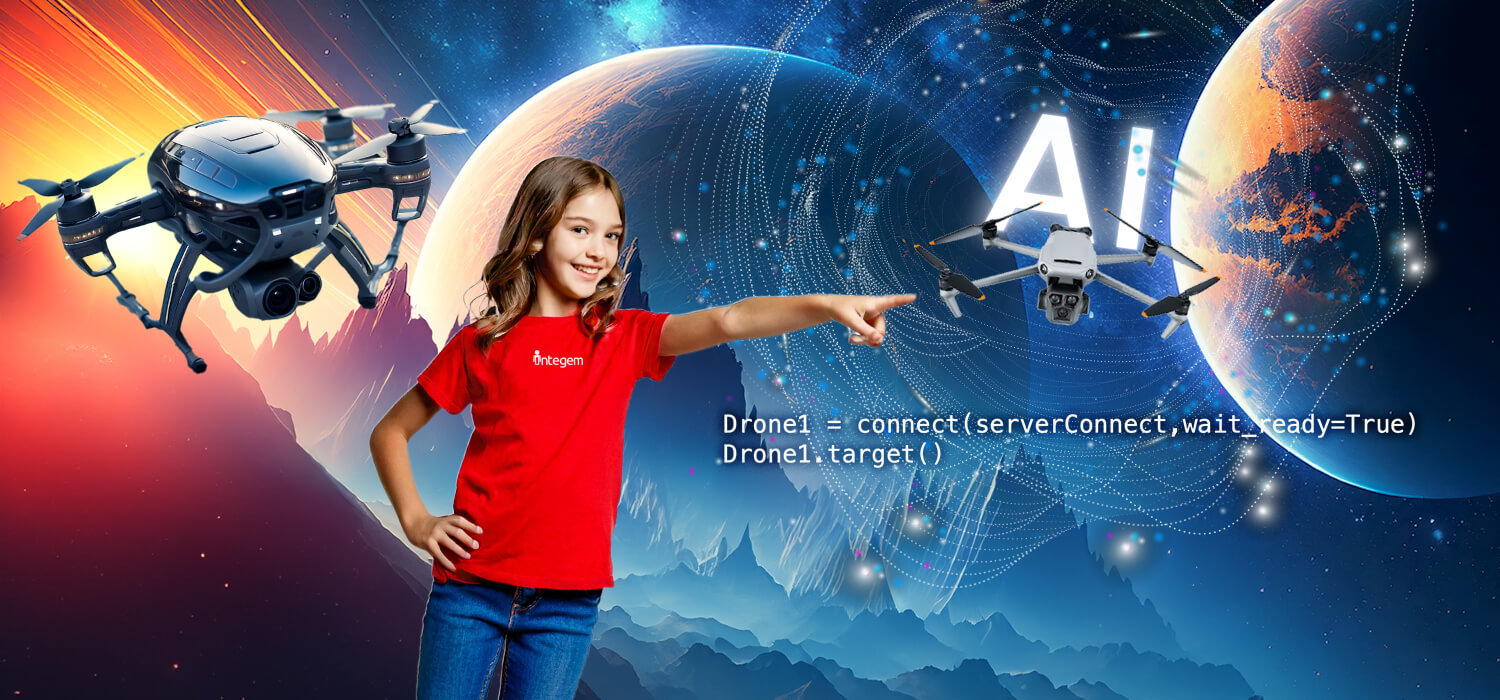 integem course AI Space Drone Engineering: Build, Code & Explore for Teen